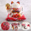 7 Polegadas Cerâmica Acenando Gato Maneki Neko Ornamento Feng Shui DecoraçãO BalançO Gato da Sorte, B 7