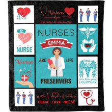 Black Queen Blanket for Nurses and Medical Staff