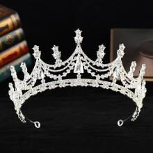 Wedding Tiara Crystal Rhinestone Headband White