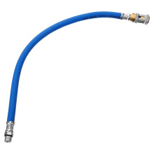 Tire Inflator Extension Hose Blue Rubber 1 Pack