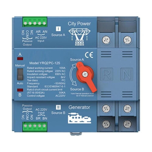 Automatic Transfer Switch 2P 63-125A 220V