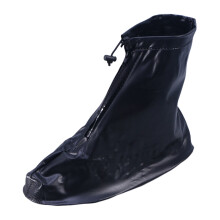 Shoe Covers Black Elastic Drawstring 1 Pair