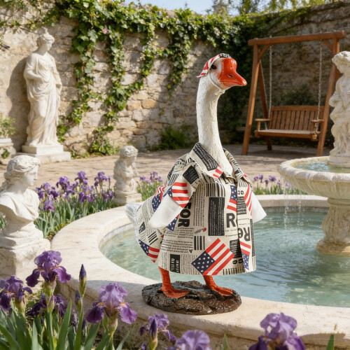 Στολίδι βεράντας με χήνα, διακόσμηση εξωτερικού χώρου κήπου 23 ιντσών
