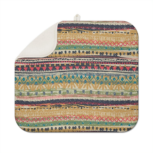 Boho oppvaskmatte i mikrofiber, 16 x 18 tommer