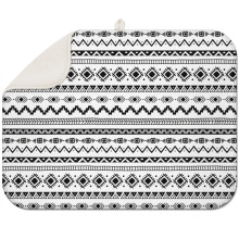 Tapis d'égouttage de cuisine bohème à motif floral en microfibre 45,7 x 61 cm