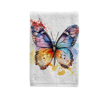 Butterfly Hand Towel Cotton Bathroom Decorative 15.5 x 29.5