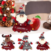 Sacchetto regalo con renna, sacca rossa con coulisse per bambini, 1 pezzo