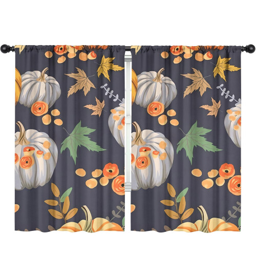 Pumpafält Thanksgiving Gardiner Stångficka 2-pack