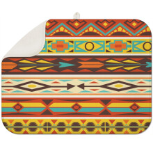 Tapis égouttoir à vaisselle bohème à motif floral en microfibre 45,7 x 61 cm