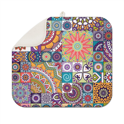 Tapete de secagem de cozinha boho em microfibra, 40x45 cm