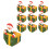 Coffret de 10 boîtes cadeaux empilables pour Noël 1