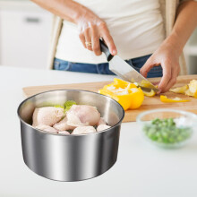 Set de boluri pentru salată din oțel inoxidabil cu capac, 3 dimensiuni