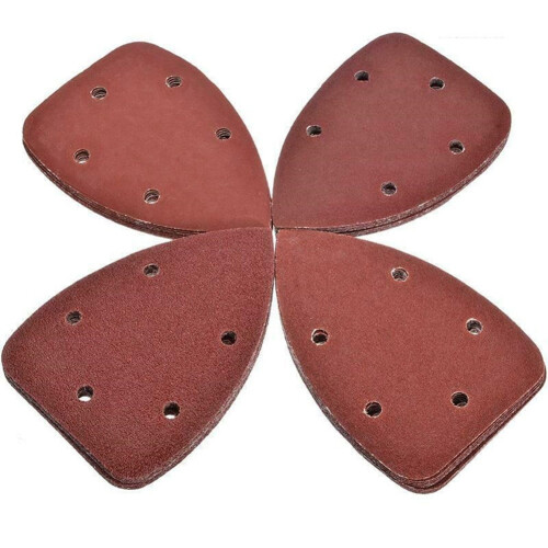 Sandpaper Triangle Discs 140x90mm 5-Hole 10pcs