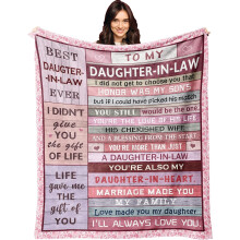 Couverture pour mari 127 x 152 cm, cadeau d'anniversaire