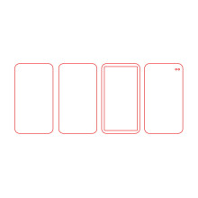 Acrylic Empty Plates Set 5mm Thickness 4 Pieces