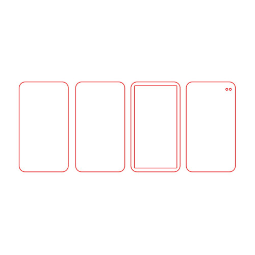 Acrylic Empty Plates Set 5mm Thickness 4 Pieces