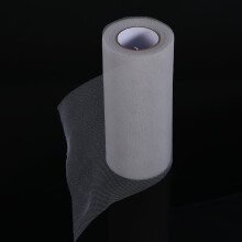 Tulle Fabric Roll Light Grey 1 Set