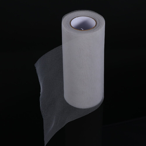 Tulle Fabric Roll Light Grey 1 Set