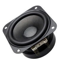 2.75 Inch 4 Ohm 15 Watt Square Speaker Black