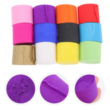 Crepe Paper Streamer 3.5 cm x 10 m 13 Rolls Assorted Colors