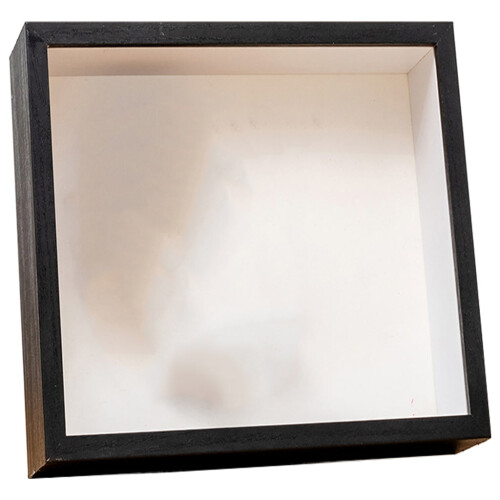 CIYISON Solid Wood Picture Frame with 3D Glass Panel Square