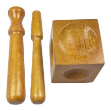 Wood Doming Block Set for Jewelry Making with Dapping
