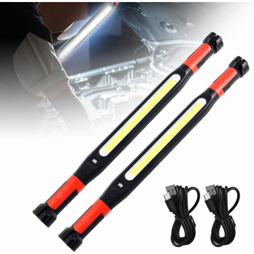 Leutsin Magnetic LED Light Bar Rechargeable 2PCS