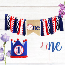 Baseball Party Cake Toppers Set 3 Pieces