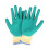 Men's Polyester Latex Crinkle Rubber Work Gloves, 10 Pairs 1
