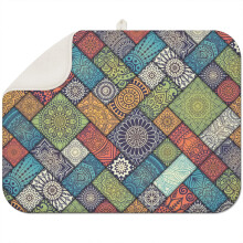 Tapis d'égouttage de cuisine bohème en microfibre 45,7 x 61 cm