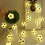 LED Soccer Ball String Light 1.5M Battery Powered Gold 1