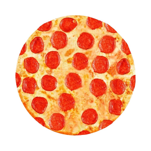 Couverture en flanelle Pepperoni Pizza 35 pouces