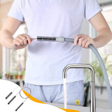 Brosse de nettoyage de tuyaux en acier inoxydable à double extrémité, 78,74 pouces