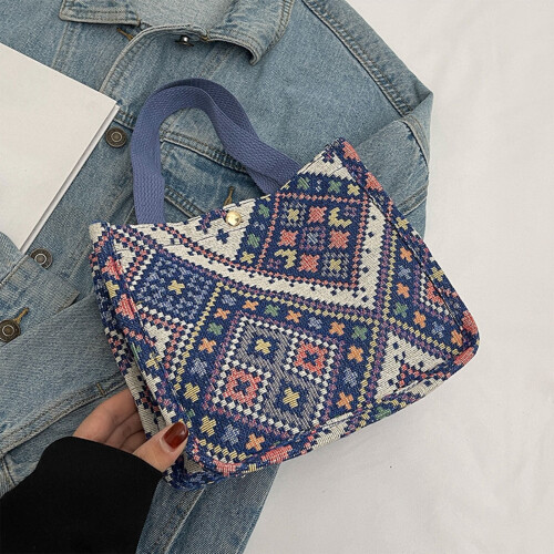 Τσάντα Crossbody από κοτλέ, μικρή ρυθμιζόμενη, μίνι ημισελήνου