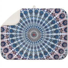 Tapis égouttoir de cuisine bohème en microfibre 45,7 x 61 cm