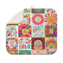 Tapis égouttoir à vaisselle bohème en microfibre 40 x 45 cm