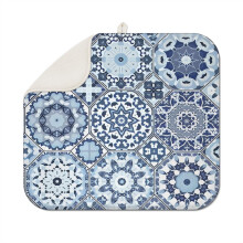 Tapis égouttoir de cuisine style bohème 40 x 45 cm