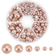 Flat Back Half Round Pearl Cabochons 6 Sizes 4-12mm 690pcs