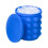 Silikon-Eiswürfelform mit Deckel, blau, 12 Fächer 1