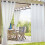 Cortinas externas impermeáveis com ilhós e acabamento transparente (pacote com 2) 1