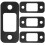 Security Door Strike Plate for Exterior Doors 4 pcs 1