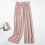 Damen-Chiffonhose mit hohem Bund, transparent, einfarbig, elastisch 1