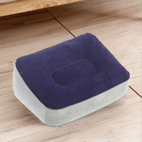 Flocking Leg Elevation Cushion PVC Inflatable Foot Rest