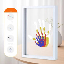 Kit d'empreintes de mains familiales, cadre photo, souvenir à faire soi-même