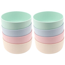 MUSEYA Bamboo Fiber Bowls Set Kitchen 8pcs