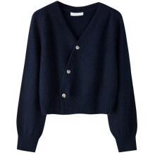 Damen-Strickcardigan, marineblau, Einheitsgröße
