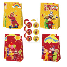 Teletubbies-Süßigkeitentüten als Gastgeschenke (12 Stück)