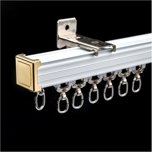Rail de store coulissant pour plafond, blanc, 120 cm