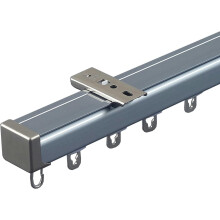 Système de rail de plafond pour cloison de rideau en aluminium de 300 cm, doré