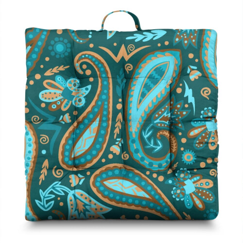 Paisley meditationskudde Boho 22x22 tum